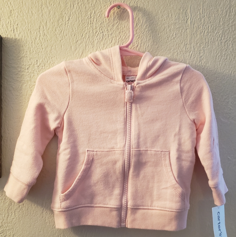 Pink carters zip up
